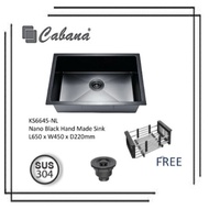 Cabana KS6645-NL Nano Black Hand Made Sink