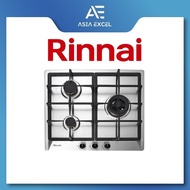 RINNAI RB-63SSV-DR 60CM 3 BURNER STAINLESS STEEL HOB WITH SAFETY DEVICE