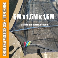 ANZ51515 - Neted Fish Cage 3-barRK Plus U-shaped zipper cover, size 5x1.5x1.5