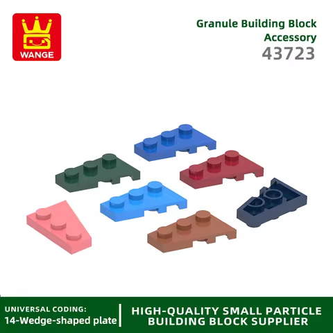 Wange 156Pcs/lot 43723 2x3 Left Wedge Plate Building Blocks MOC Accessories Compatible With Bricks C