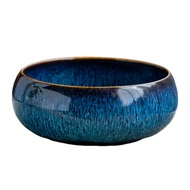 Ceramic Lotus Planter Large Caliber Non-Porous Round Vase Colorful Flow Glaze Daffodil Bowl Flower P