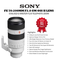 SONY FE 70-200MM F/2.8 GM OSS II LENS ORIGINAL E-MOUNT LENS FULL FRAME FORMAT GM LENS G MASTER LENS 
