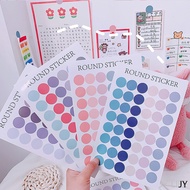 【JY】 Morandi Dot Sticker Hand Account Sticker Hand Account Material Macron Decorative Sticker