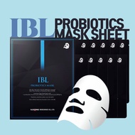 IBL Premium Face Mask Sheet Probiotics Mask Pack Hyaluronic Mask Pack 10 Sheets Korean Skin Care