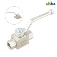 ลูกยางเหล็กคาร์บอนวาล์วแรงดันสูงชุบสังกะสี DN8ตัวเมีย