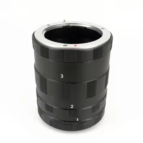 Macro Extension Tube 3 Rings for Panasonic Olympus OM System Macro 4/3 M43 MFT Camera Lens OM1 OM5 E
