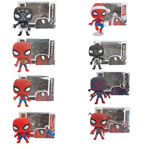 POP Multiple versions of SpiderMan of Pop vinyl dolls action model toys birthday gifts collectible d