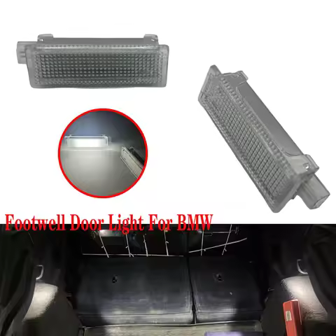 2x LED Courtesy Footwell Boot Door Light Luggage Trunk Lights For BMW E60 E87 E70 E90 E92 E63 E65 E8