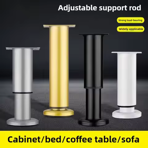 1PCS Telescopic Adjustable Bed Beam Support Legs High Quality Square Room Office Furniture Chair Leg