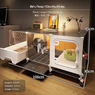 วิลล่า แมว บ้าน แมว นอก บ้าน คอนโดแมว 2 ตัว ตู้แมว วิลล่าสำหรับแมวอเนกประสงค์ คอนโดแมวแบบ 2 ชั้น หรื