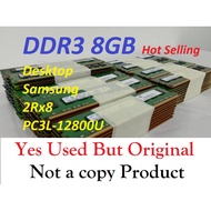 Ram DDR3 2GB Desktop DDR3 4GB Desktop DDR3 8GB Desktop Ram PC3-8500 PC3-10600 PC3-12800 PC3L-12800 PC Ram Used Mix brand