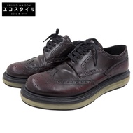Prada Air Sole Wing Shoes for Men, Burgundy, Size 5 1/2 (5.5) [Used]