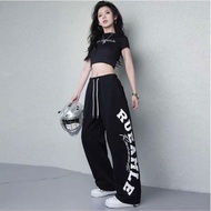 Rueamle Baggy Pants, Latest Korean Simple Badic Oversize Pants for Women