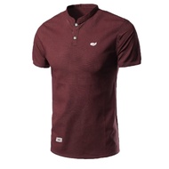 Polo shirt Merah Hati Polos kaos kerah sanghai pria slimfit keren casual polo shirt kerah koko pria