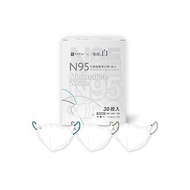 藍鷹牌 N95醫用立體型成人口罩 極簡白系列C款 三色綜合 30片x1盒