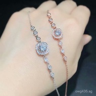 6.5MM6.5 5 Rose Gold/ Fashionable Bracelet Style *round5S925Silver Plated White Gold Empty Mount Moi