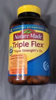 Nature Made Triple Flex 葡萄糖胺1500毫克+軟骨素800亳克+MSM750亳克+D3，200粒