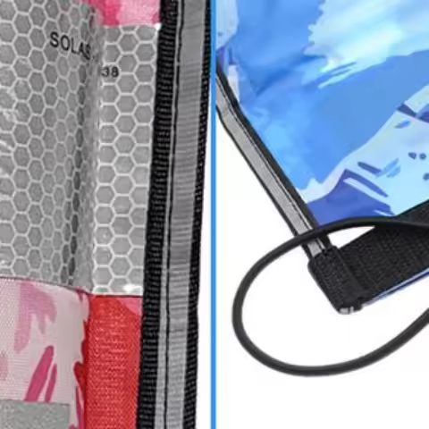 Safety Inflatable Float Double-Sided Reflective SMB Storage Bag Safety Sausage Signal Tube for Under