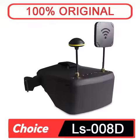 LS800D 5.8G 40CH FPV Goggles - 5-Inch DVR, Diversity, Built-in Battery, EV800D Alternative