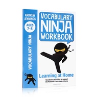 ภาษาอังกฤษต้นฉบับคำศัพท์นินจาสมุดงานสำหรับอายุ7-8นินจา7-8ปีคำศัพท์นินจาคู่มือการทำงานเด็กก่อนวัยเรีย