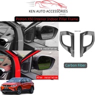Proton X50 Interior Cover Indoor Pillar Frame Carbon Fiber Look/ Interior Cover Audio Tweeter