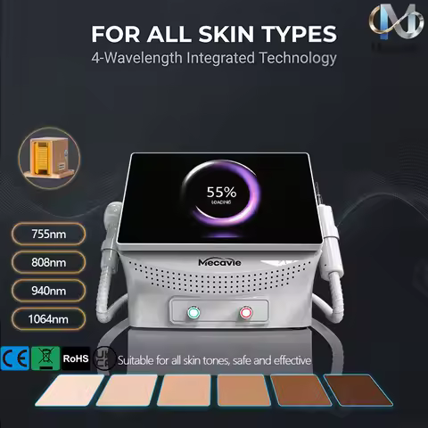 Dual Function 4000W Household Salon Beauty Machine Soprano Tech Full Body Skin Care Hair Smoothing D