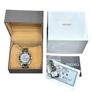 SEIKO 6R35-00P0 自動機械錶，附錶盒、說明書、保固卡，運行未經測試