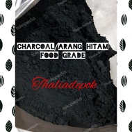 CHARCOAL/ARANG HITAM BUBUK 100GR, PEWARNA HITAM ALAMI, AMAN DIMAKAN