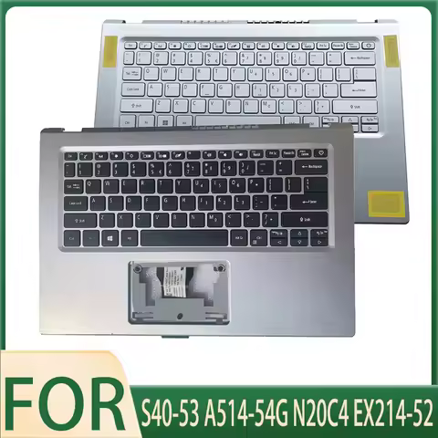 New Original US English Laptop Keyboard Without Touchpad for S40-53 A514-54G N20C4 EX214-52 C Cover