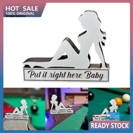 <lementree> Tournament Pool Supplies Portable Female Silhouette 8 Ball Pool Table Marker for Tournam