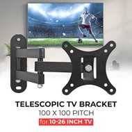 VESA Telescopic TV Bracket 100 x 100 for 10-26 Inch TV - X-100 - Black