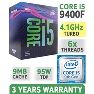 Intel Core i5 9400F CPU (Up to 4.1Ghz/ 9Mb cache) Coffee Lake