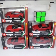 Diecast miniature Ferrari F12 Maranello 488 spider 599 burago car