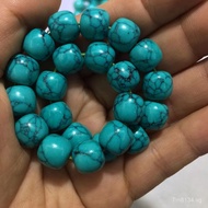 MgAl2O4 Semi-finished Turquoise Round Bead Bracelet diy Loose Beads Beaded Bracelet Beading Net Flow