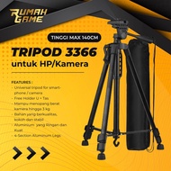CAMERA TRIPOD CAMERA TRIPOD 3366 HP TRIPOD SELFIE TRIPOD 1 METER
