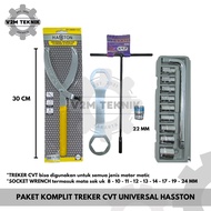 MATA HASSTON CVT Treker COMPLETE PACKAGE + 39x41 Key + 8MM T-Wrench + Socket Wrench + 22MM Socket Bi