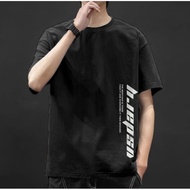M-4XL Men Short Sleeve T Shirt Men Round Neck Tshirt Fashion Sleeve Men Casual Letter Smile T-shirt