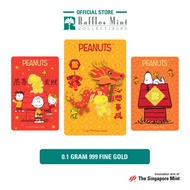 Peanuts Snoopy & Friends 0.1 gram 999 Fine Gold Bar [The Singapore Mint]