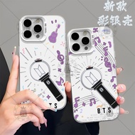 BTS BTS Support Stick Feather Gauze Phone Case Suitable for Apple 1717OPPO Glory 500VIVO