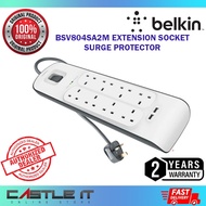 Belkin BSV804SA2M Extension Socket Surge Protector 8 Plugs With 2 USB 2 Meter Anti Surge Plug