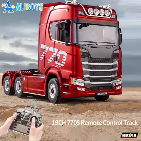HUINA 1501 RC Alloy Tractor 19CH 2.4G Remote Control Trailer Truck Engineering Vehicle with Light So