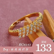 koleksi cincin emas saduran 999 zhulian