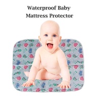 ( Ready stock ) - Washable Breathable Waterproof Baby Cot Sheet Mattress Protector