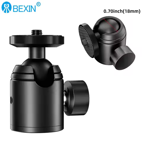 BEXIN 1/4 Thread Mini Tripod Ball Head 360 Degree Swivel used for camera extension bracket flash Mob