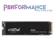 Crucial P310 500GB/1TB/2TB/4TB PCIe Gen4 NVMe 2280 M.2 SSD (5 Years Warranty By Convergent System)