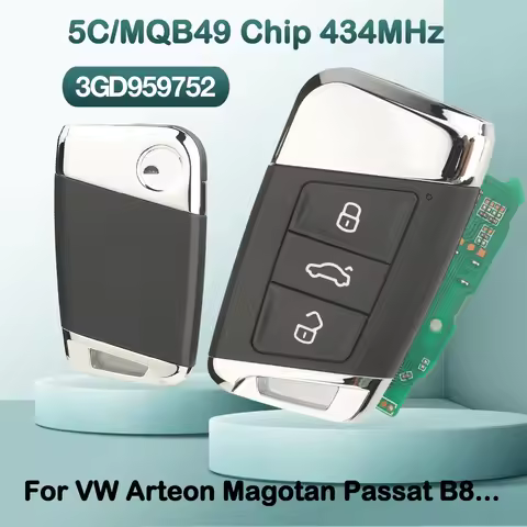 jingyuqin Remote Car Key 3GD959752 For Volkswgen Arteon Magotan Passat B8 Superb A7 2019-23 Proximit