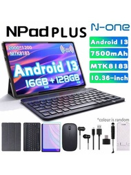 N-One NPad Plus Android 13平板電腦 / CPU MTK8183 2.0Ghz / 16GB(8+8)RAM+128GB Rom/ 10.36吋 2000*1200 IPS / 5G WIFI/ 7500mah / Type-C / 5MP + 13MP攝像頭 / 附贈皮套、鍵盤、電纜（無適配器）