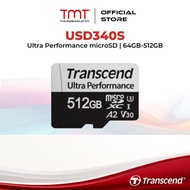 TMT Transcend USD340S UHS-I C10 U3 V30 A2 Ultra Performance Memory Card (64GB/128GB/256GB/512GB)