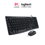 Bộ bàn phím và chuột có dây Logitech MK200 (Đen)
