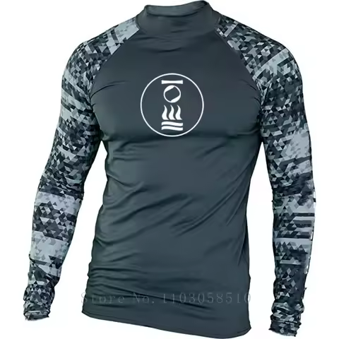 Fourth Element UV Protection Tights Rashguard Men Long Sleeve Swimsuit Swim Rash Guard Quick Dry Sur